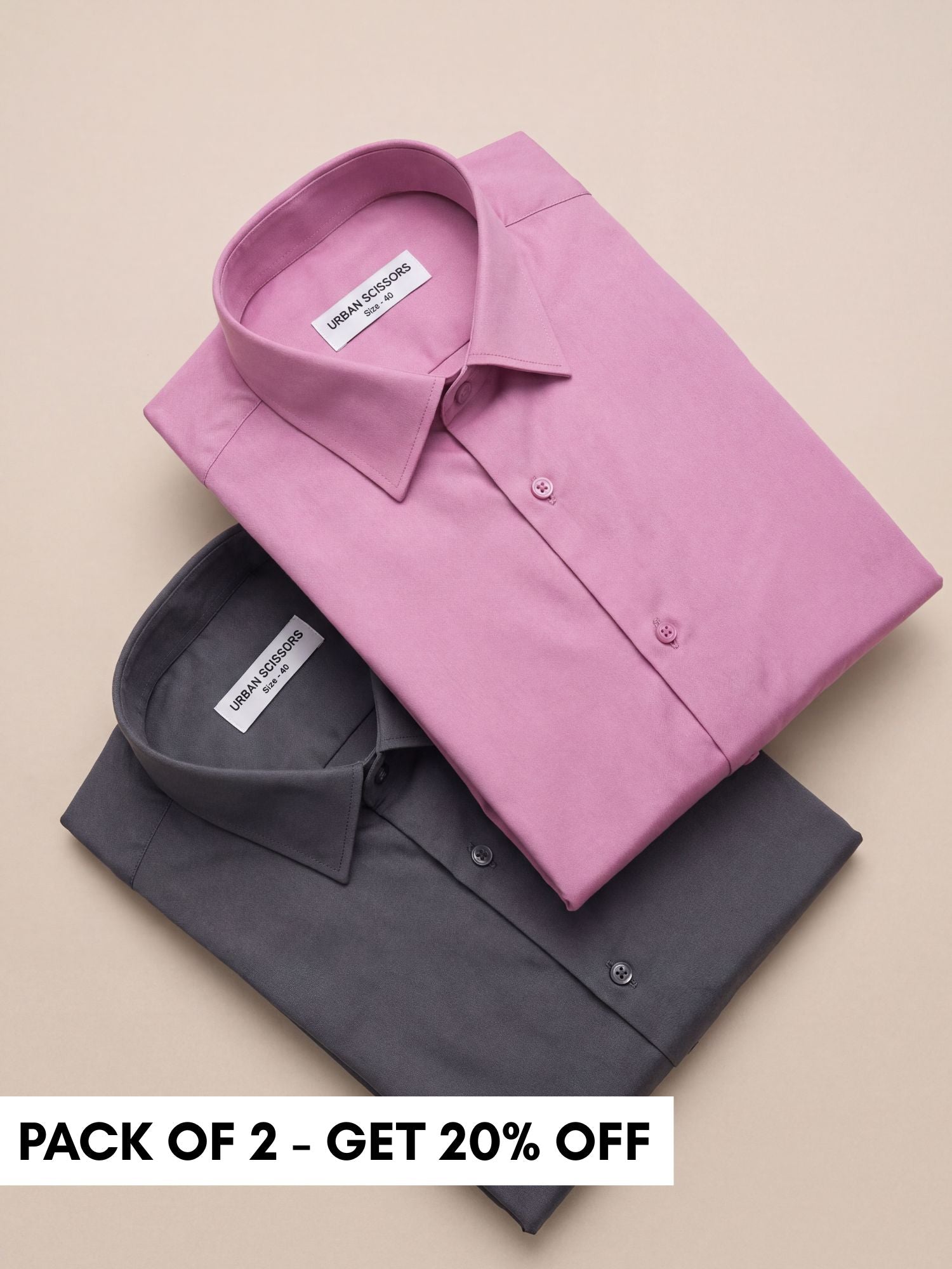 Classic Shirt — Pack of 2 | Get 20% Off