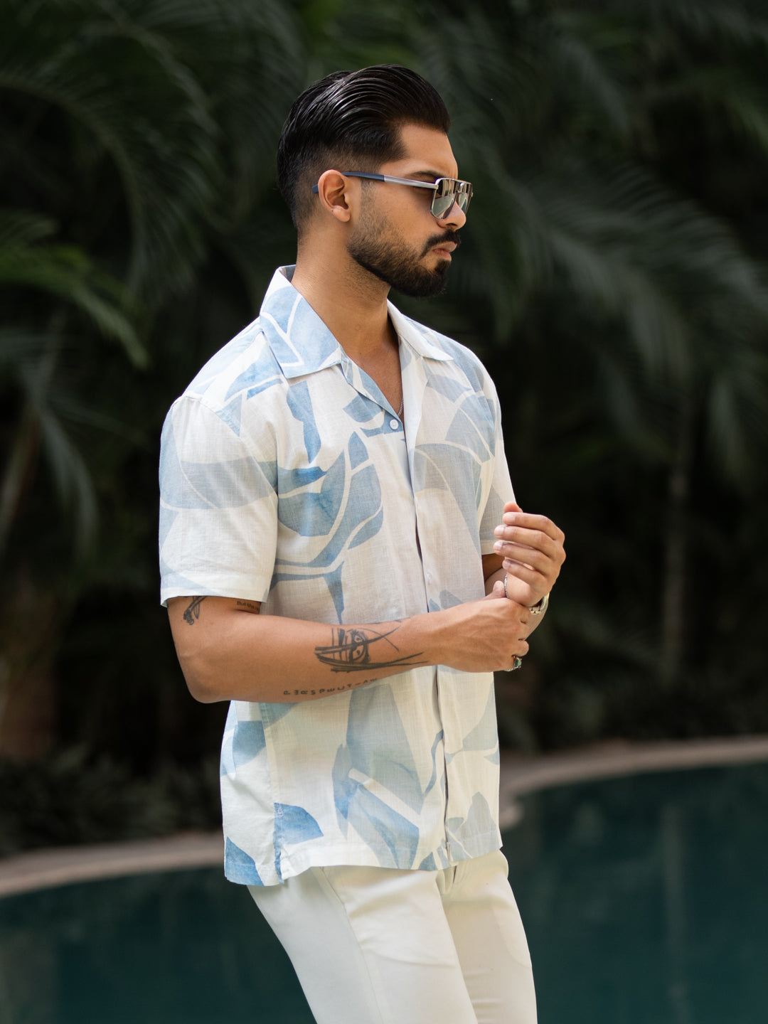 Ocean Bloom - Cuban Shirt