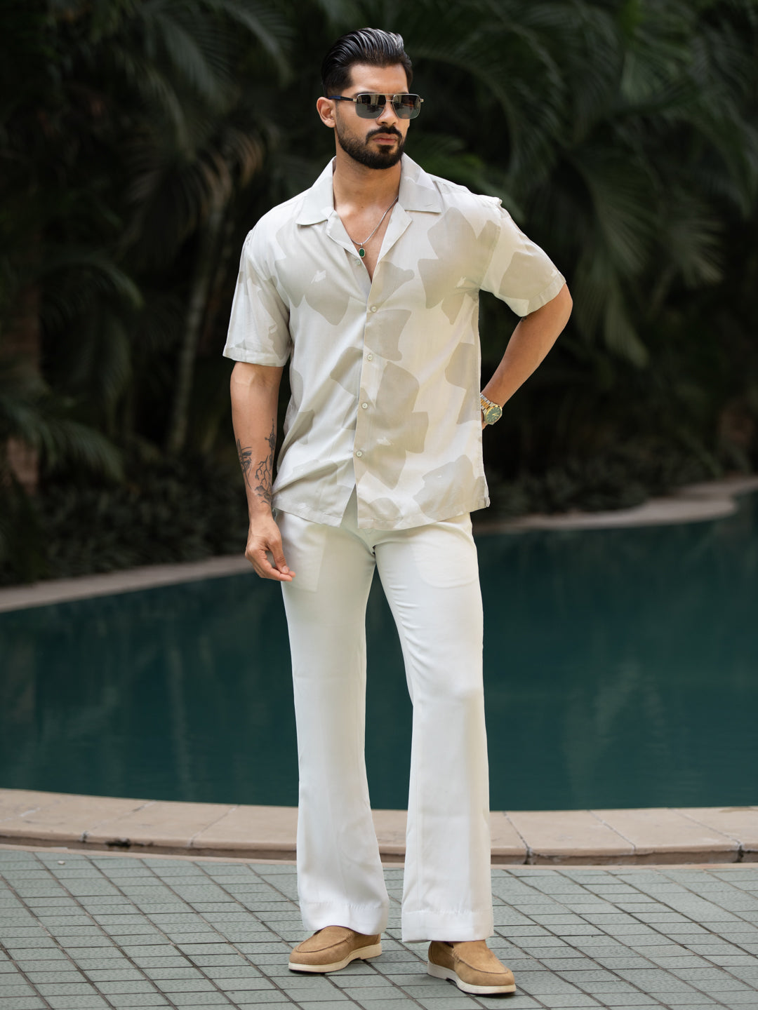 Brown Botanica - Cuban Shirt