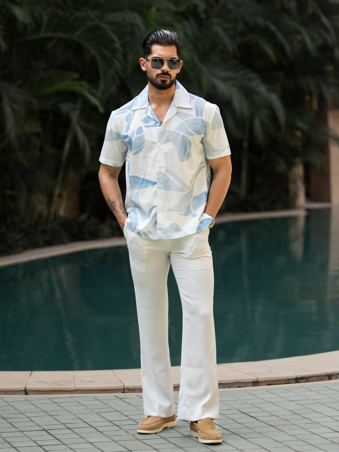 Ocean Bloom - Cuban Shirt