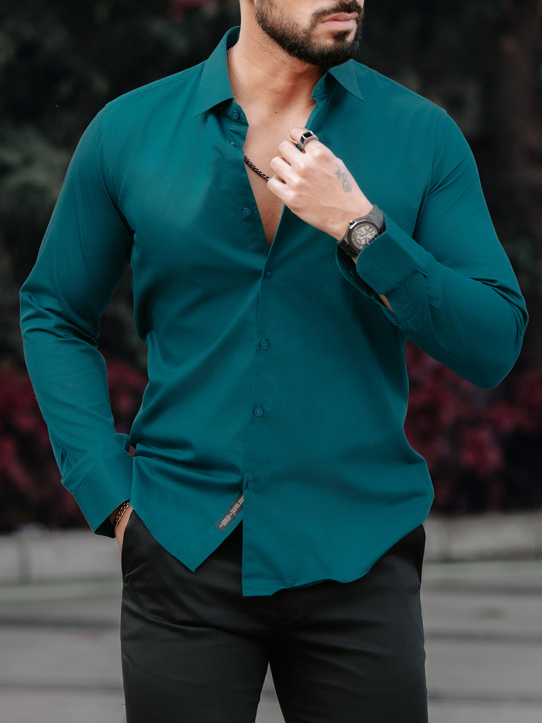 Regular Teal Shirt