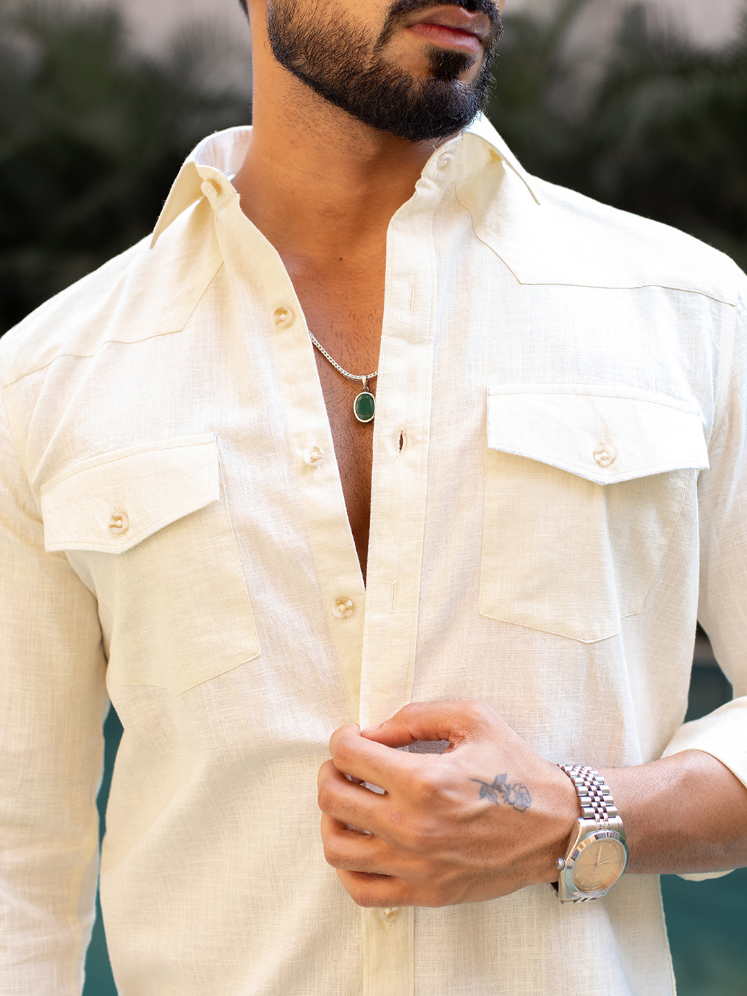 Beige Italian Shirt