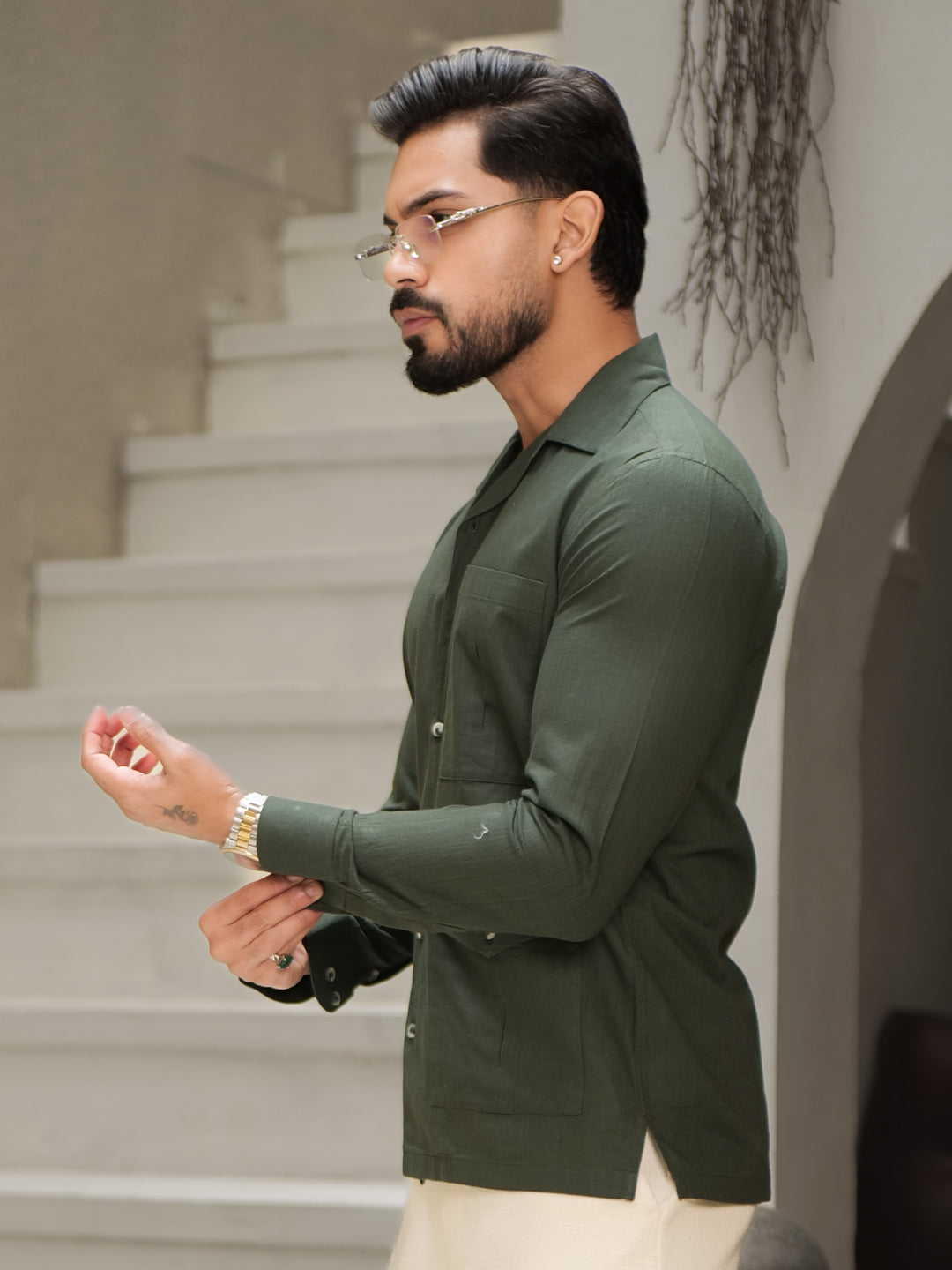 Green Italian Shirt