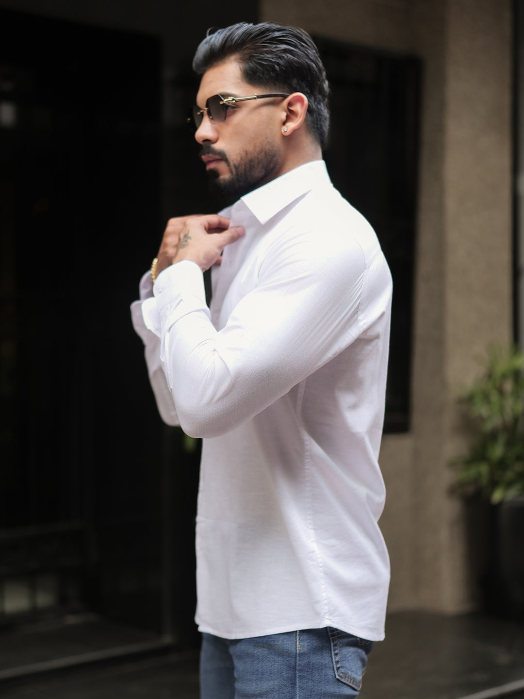 White - Italian Linen Shirt