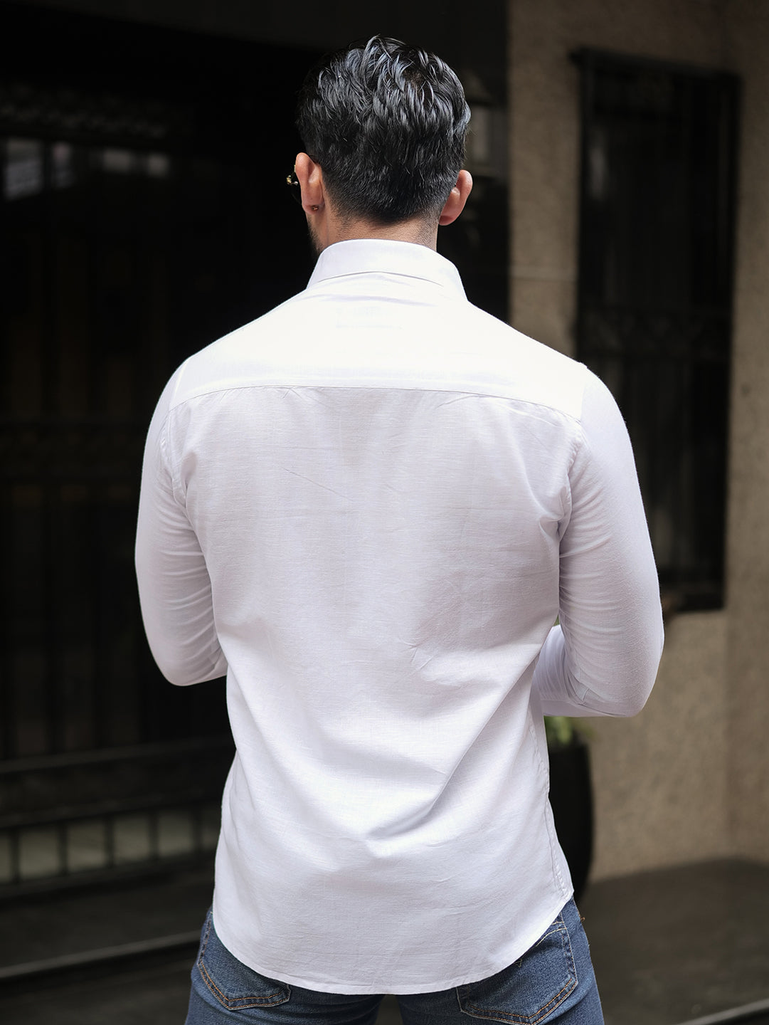 White - Italian Linen Shirt