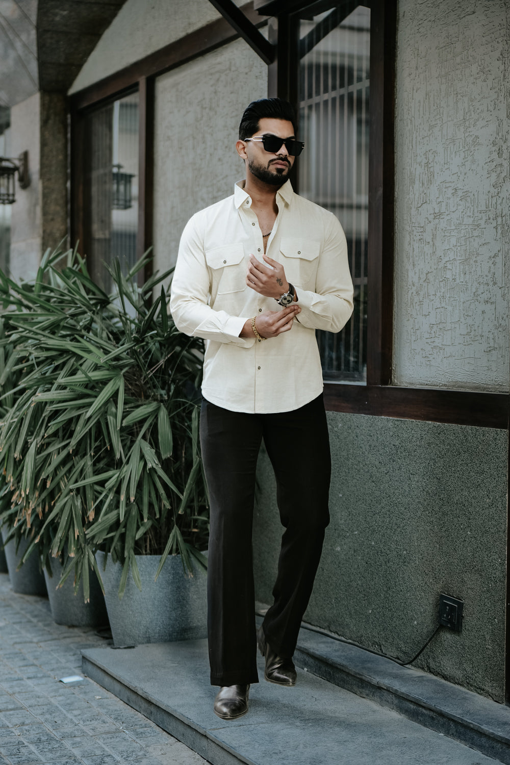 Heritage Beige Linen Shirt