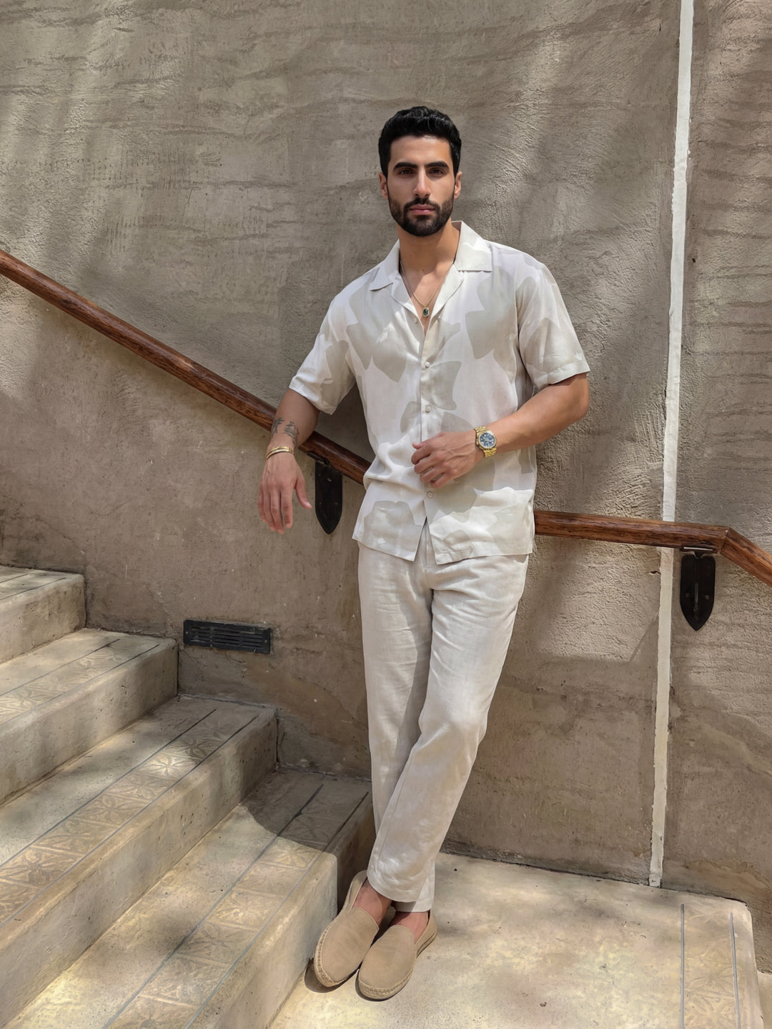 Brown Botanica - Cuban Shirt