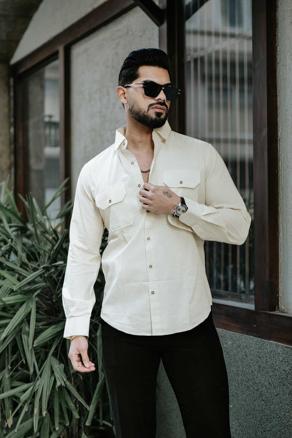 Heritage Beige Linen Shirt