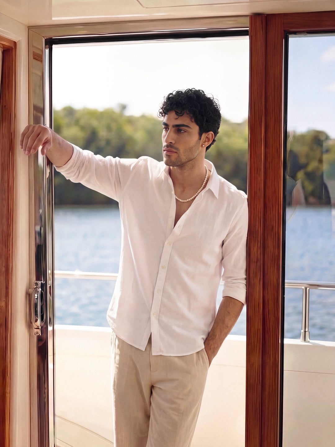 White - Italian Linen Shirt