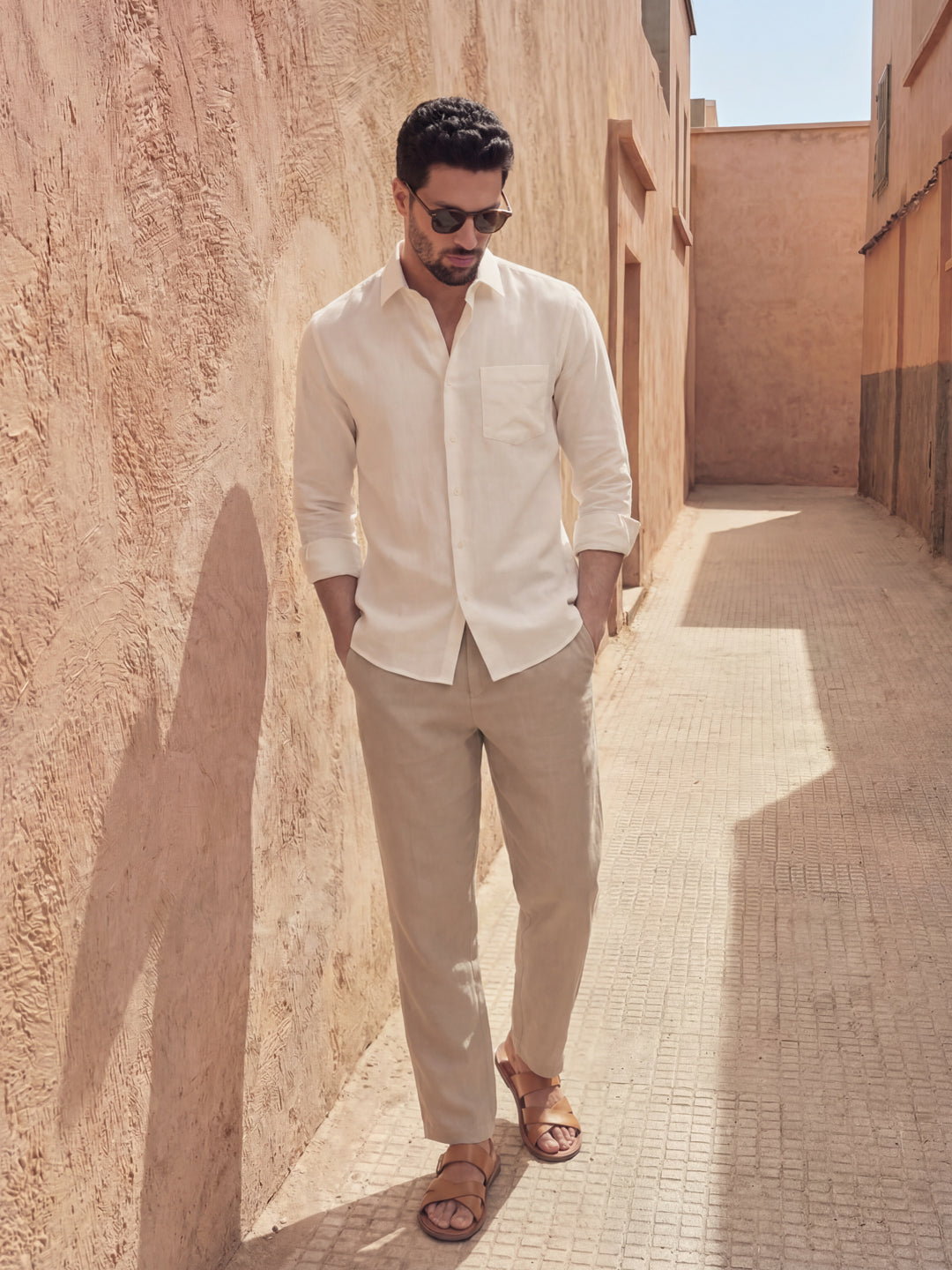 Cream Casual Shirt