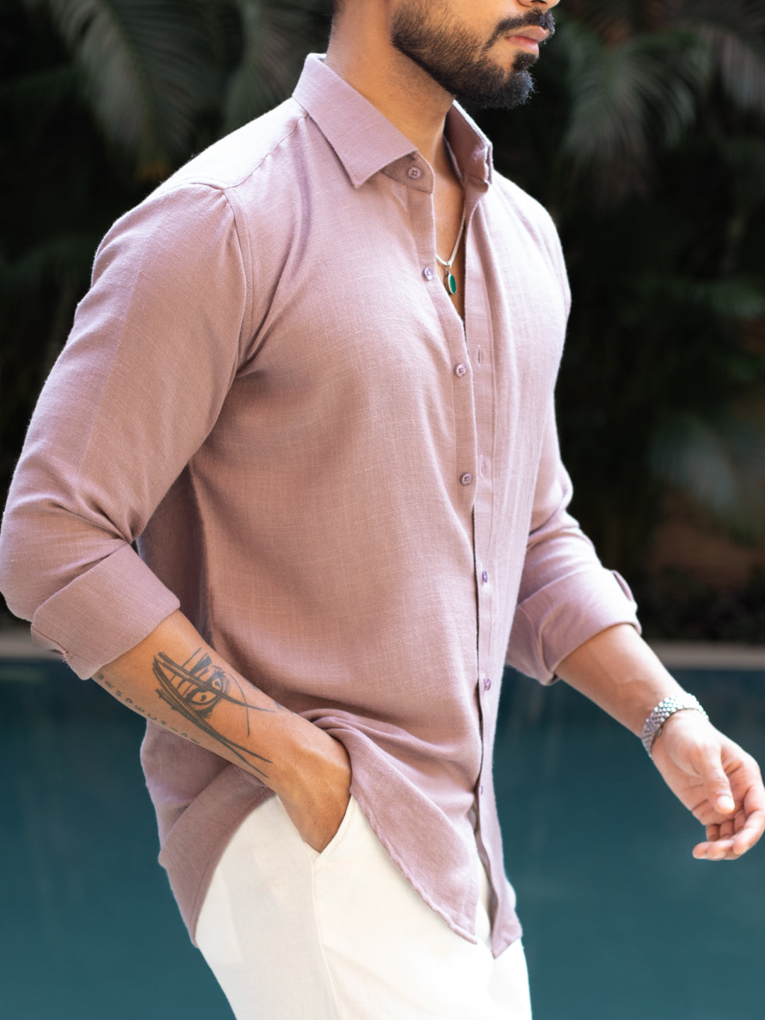 Onion Faux Linen Shirt