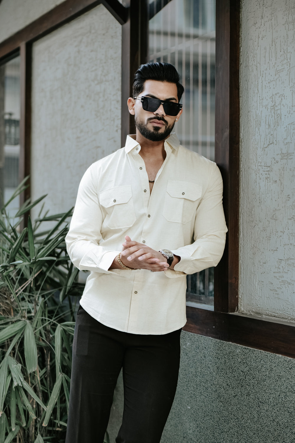 Heritage Beige Linen Shirt