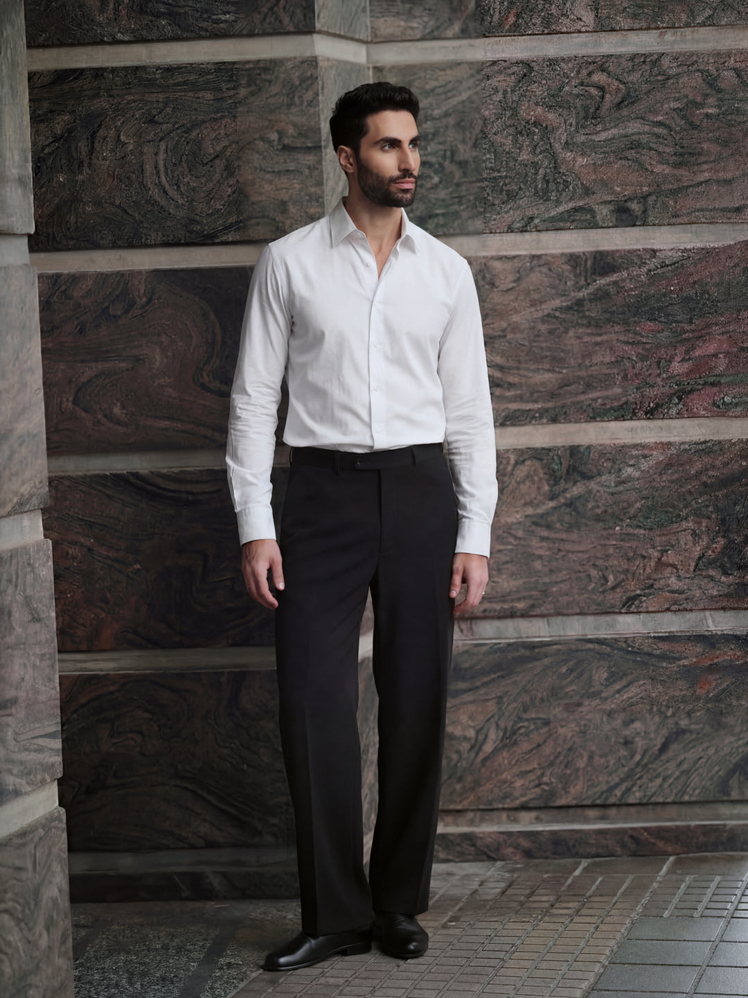 White Regular Solid Shirt