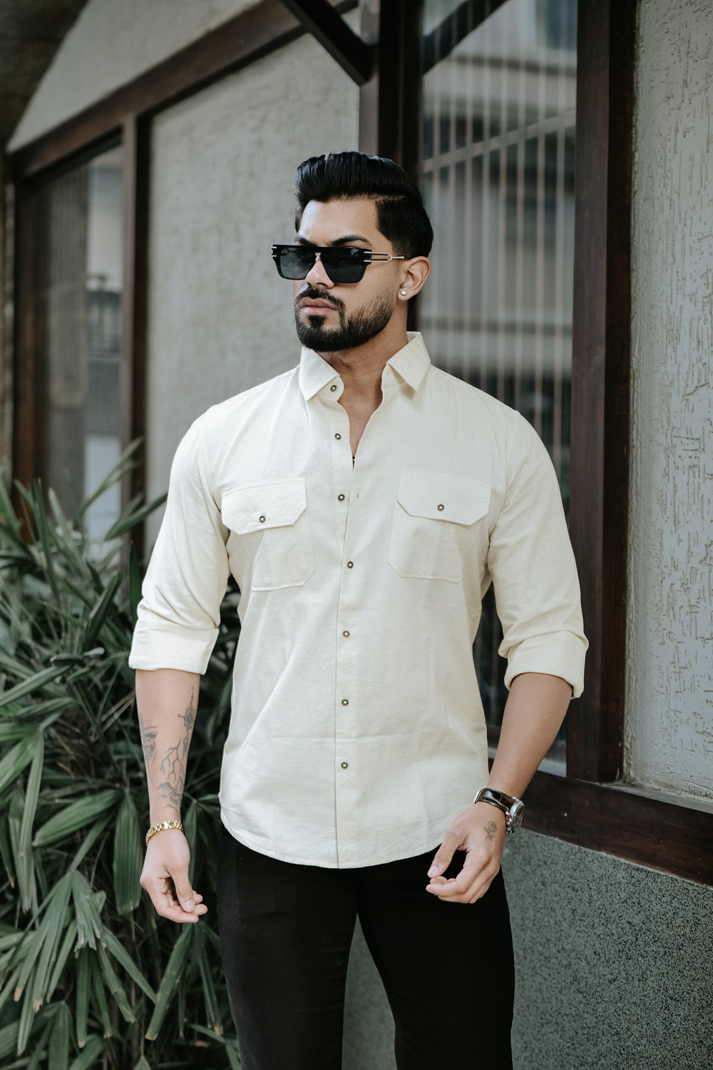 Heritage Beige Linen Shirt