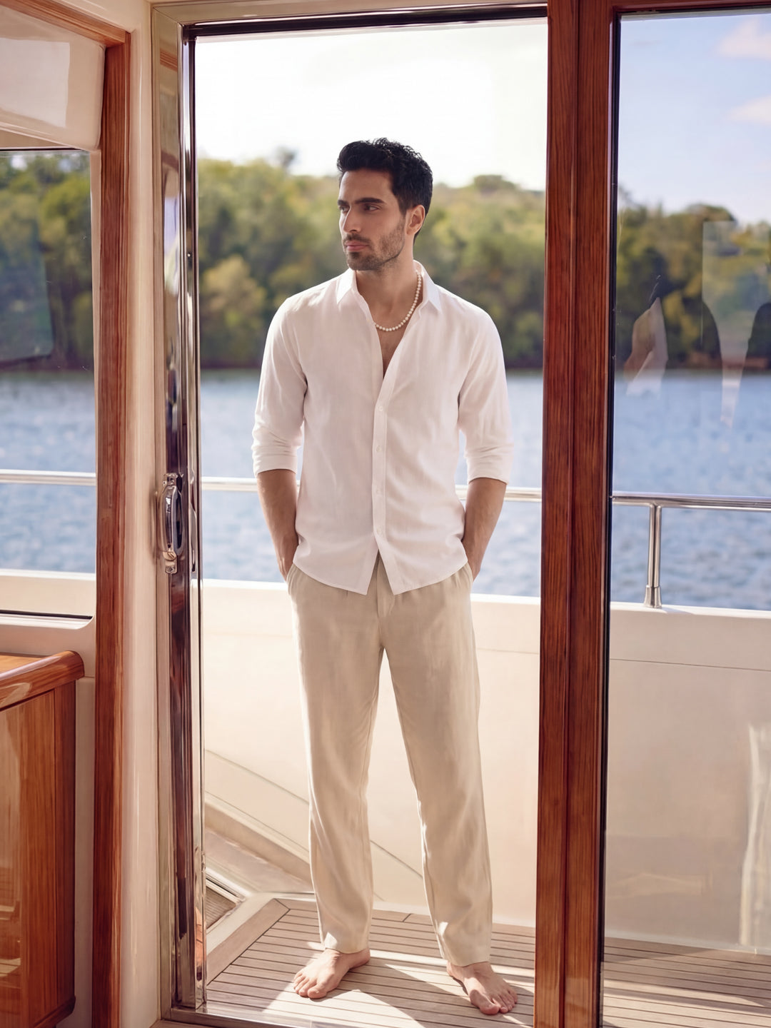 White - Italian Linen Shirt