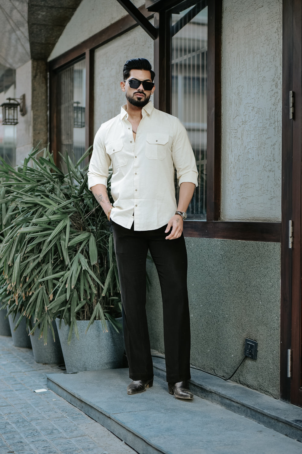 Heritage Beige Linen Shirt