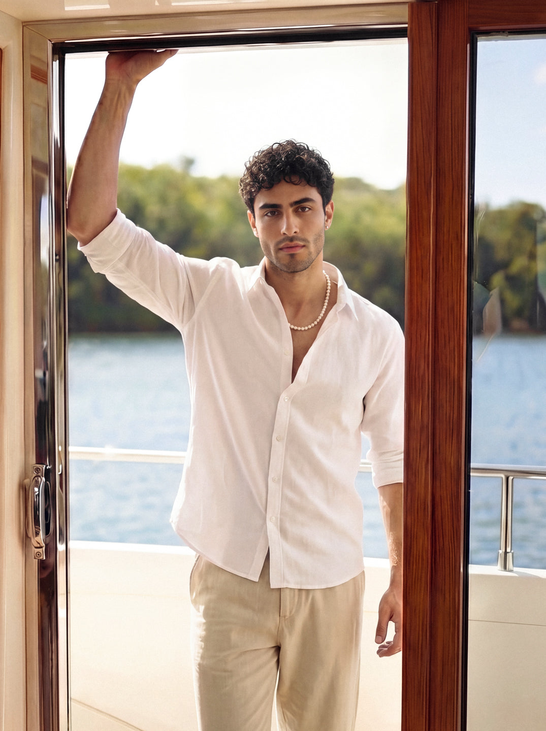 White - Italian Linen Shirt