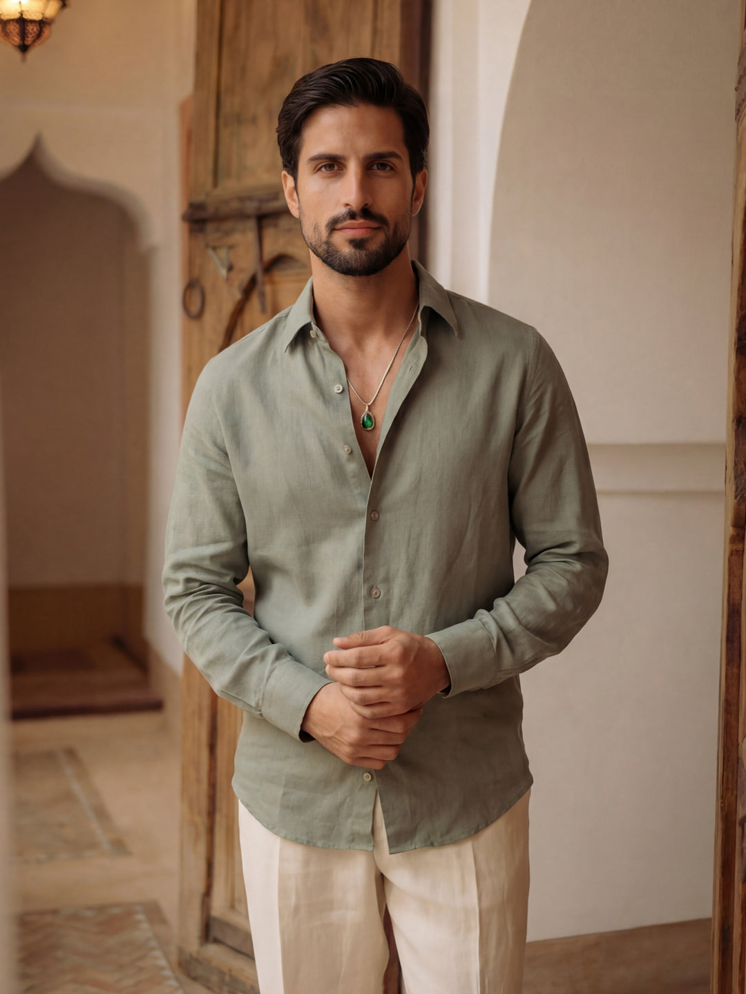 Green Classic Linen