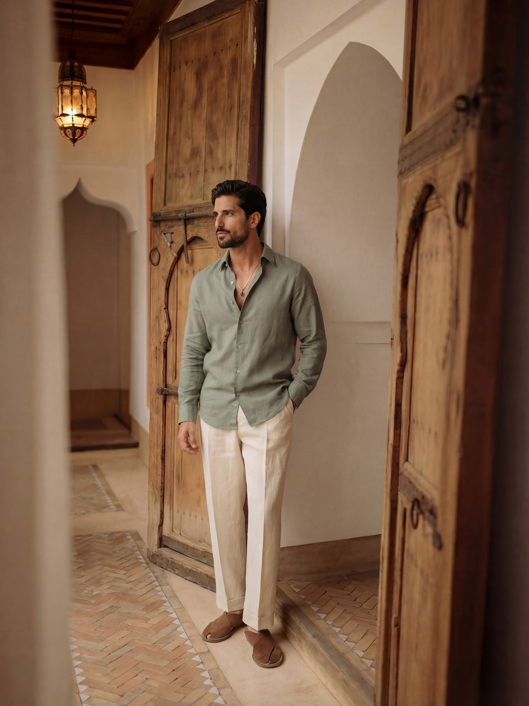 Green Classic Linen