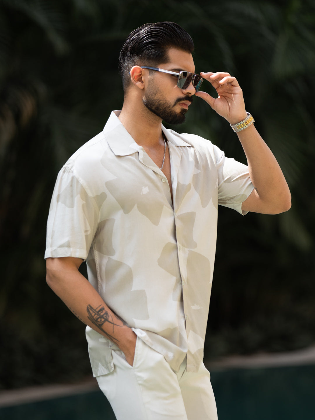 Brown Botanica - Cuban Shirt
