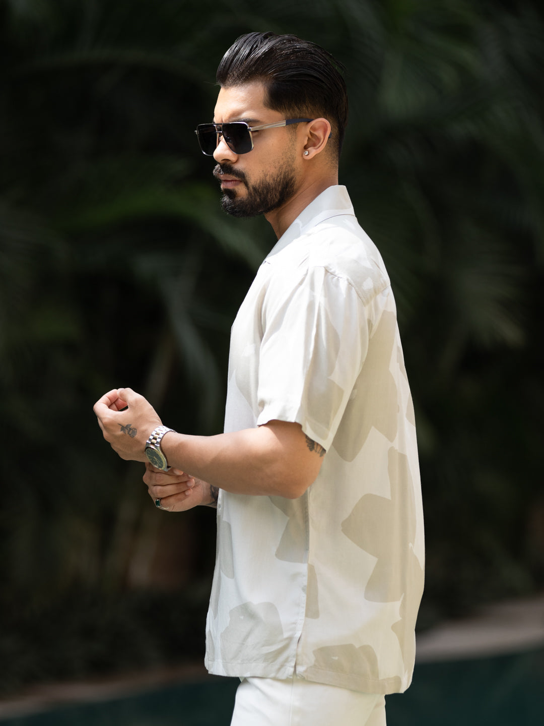Brown Botanica - Cuban Shirt