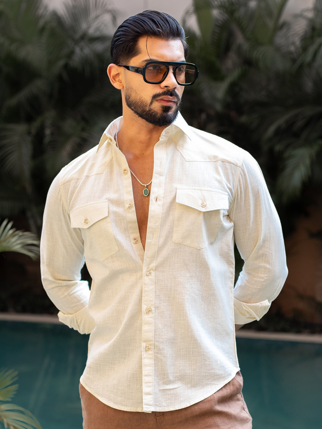 Beige Italian Shirt