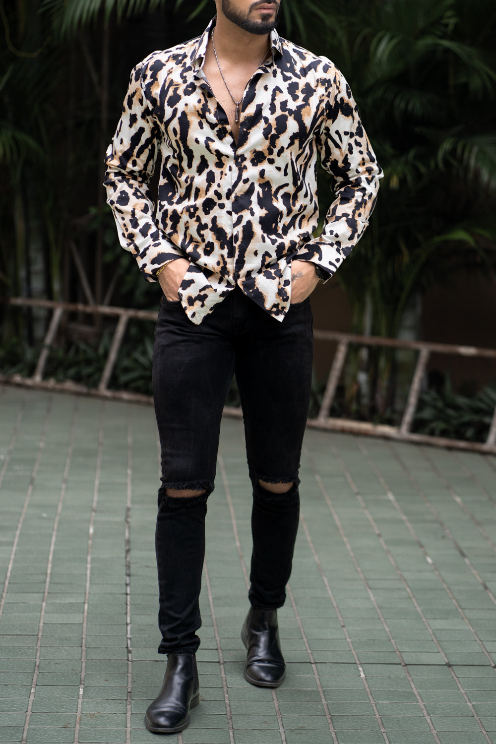 Chic Leopard Printed Shirt