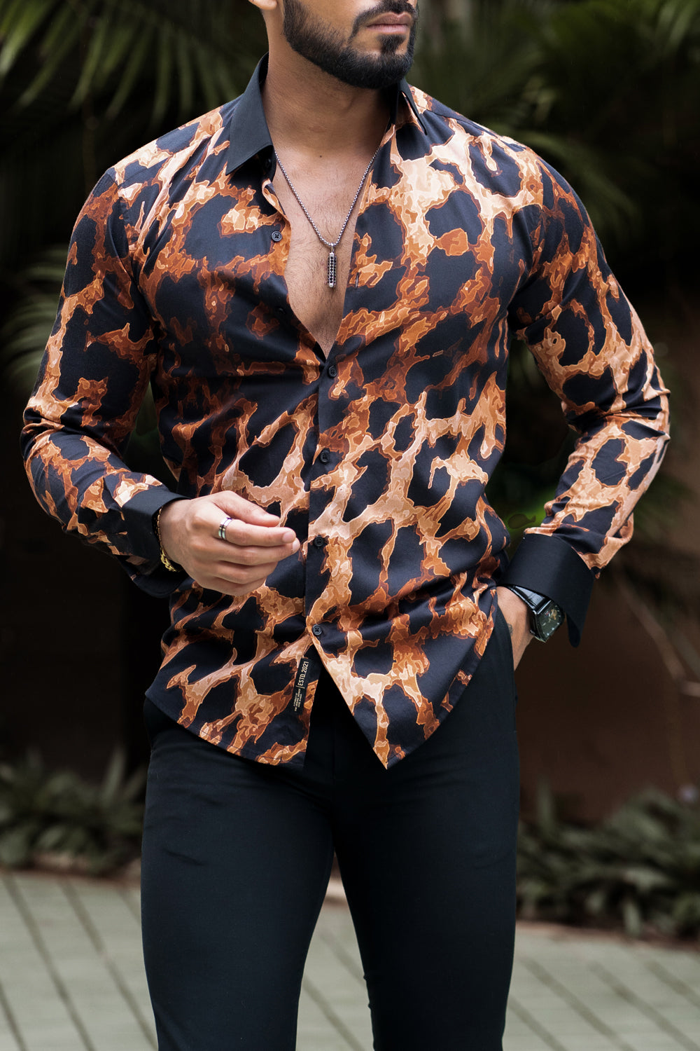 Leopard Luxe Shirt - Giza Cotton