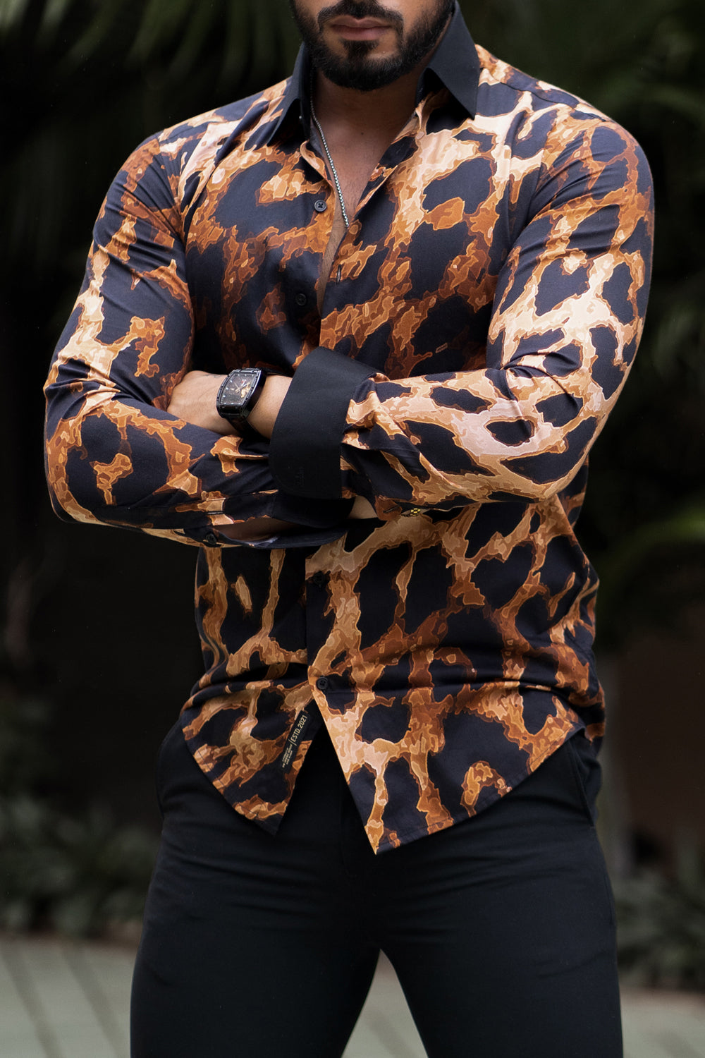 Leopard Luxe Shirt - Giza Cotton
