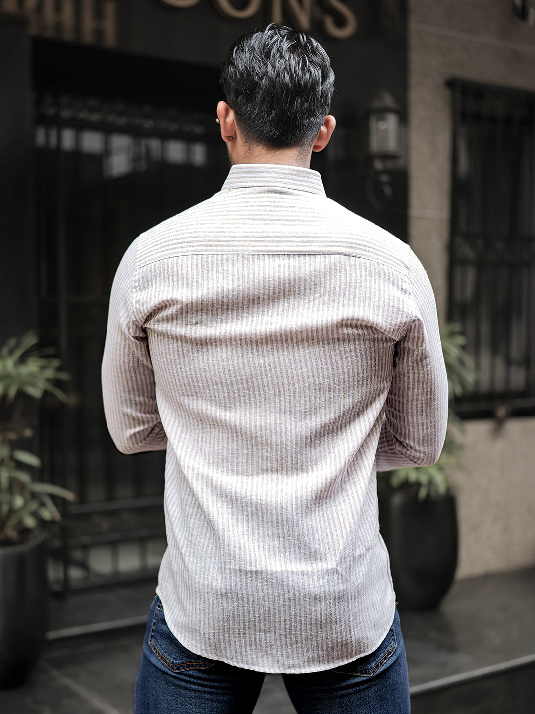 White Striped Shirt
