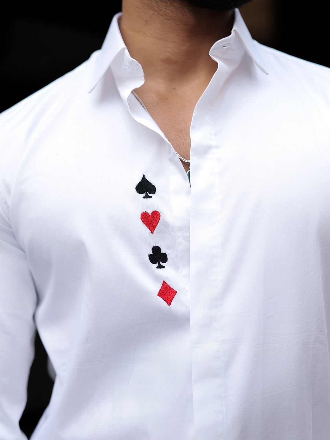 White Spade Embroidery