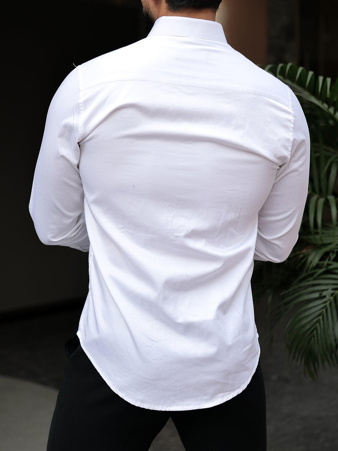 White Teal Box Designer Shirt