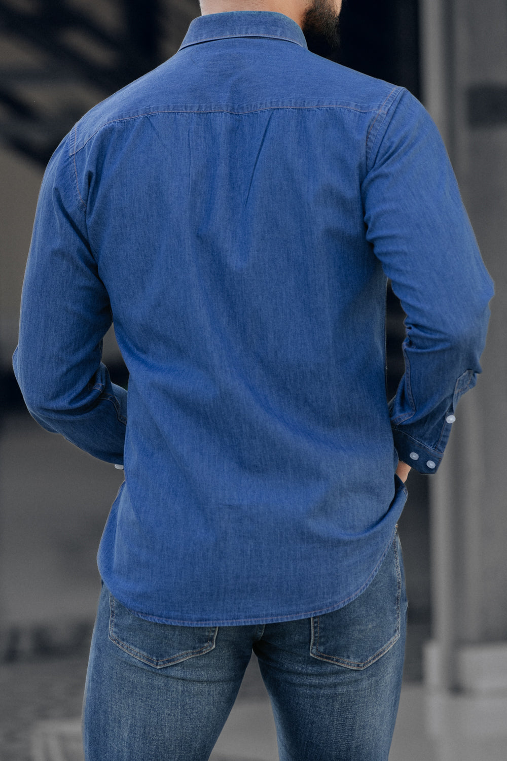 Dark Blue - Denim Shirt