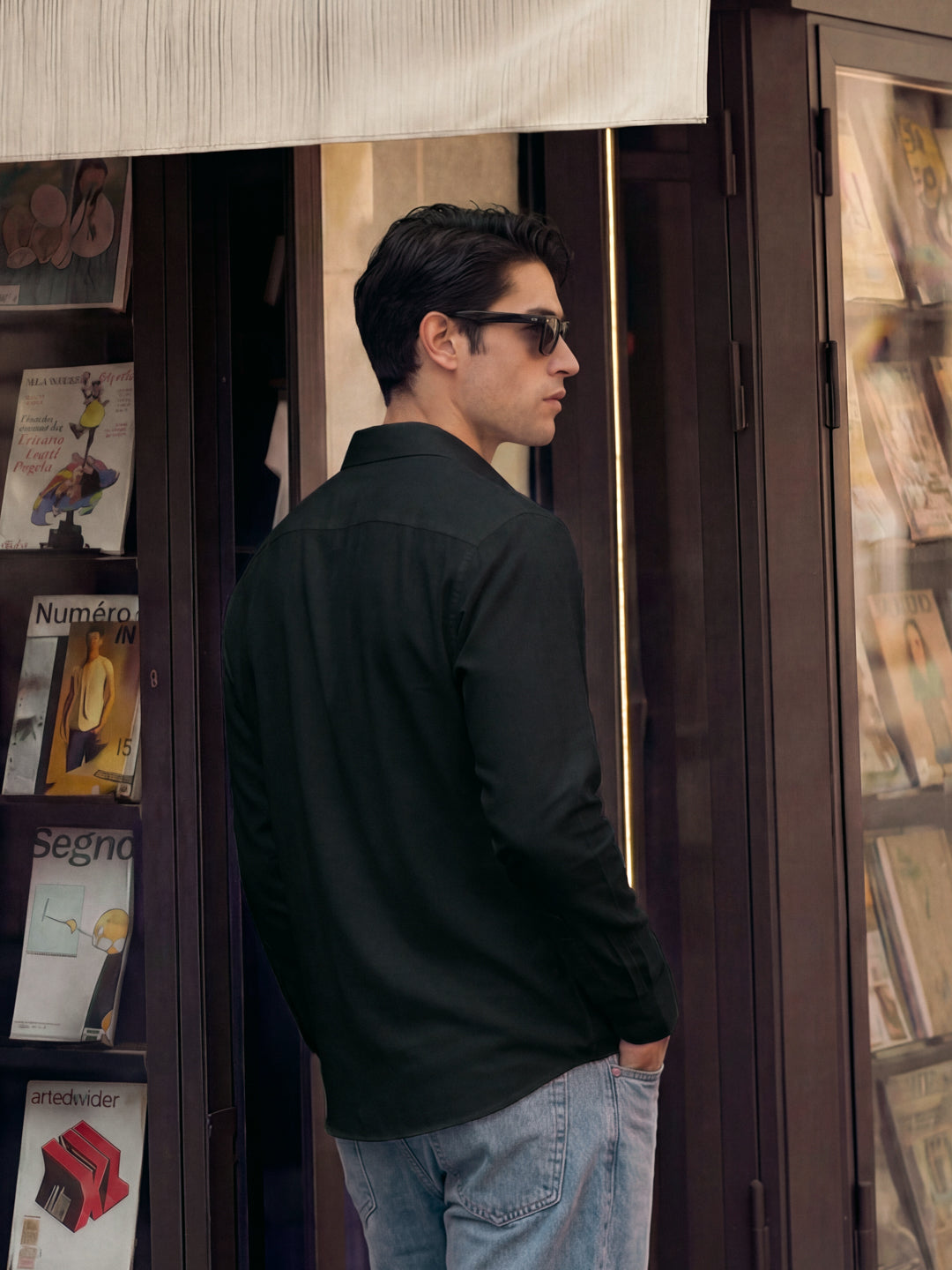 Black Stretch Shirt