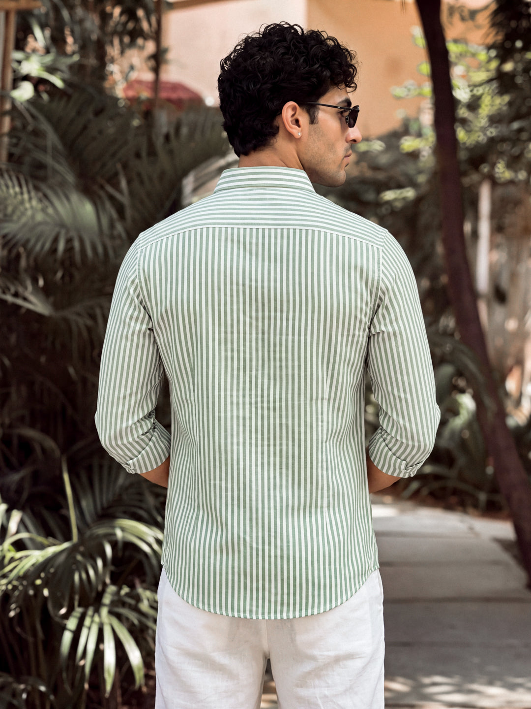 Forest Linen Stripe