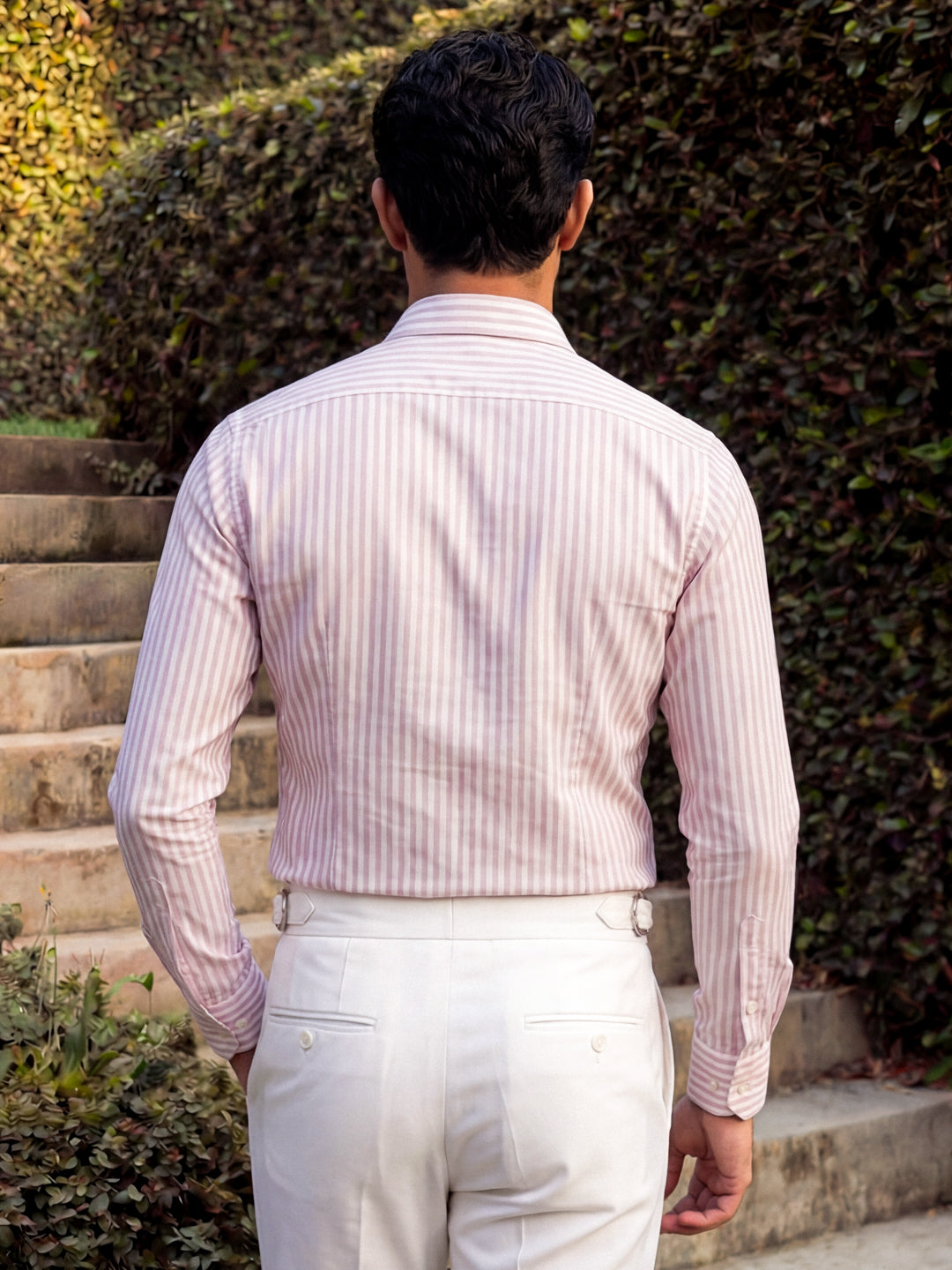 Pink Striped Cotton Shirt