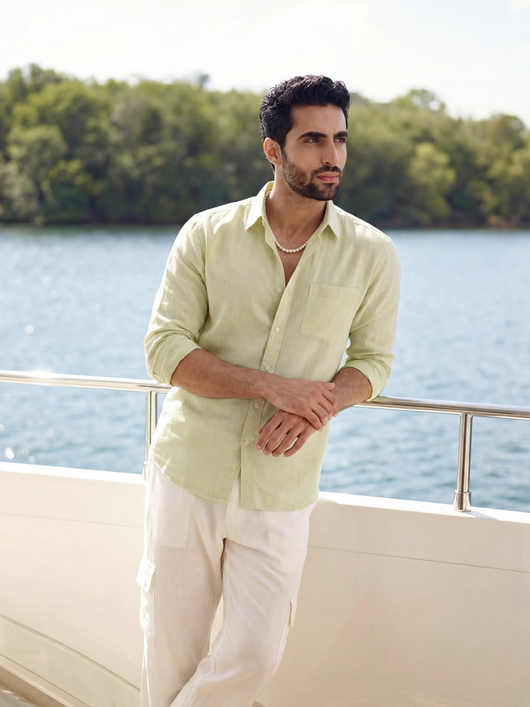 Lemon Cottonlinen Shirt