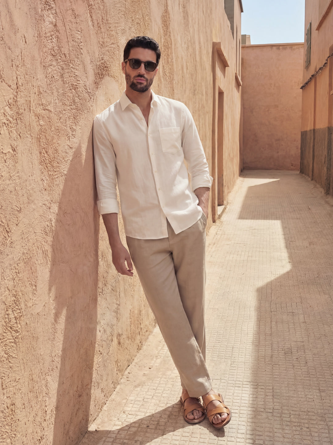 Cream Casual Shirt