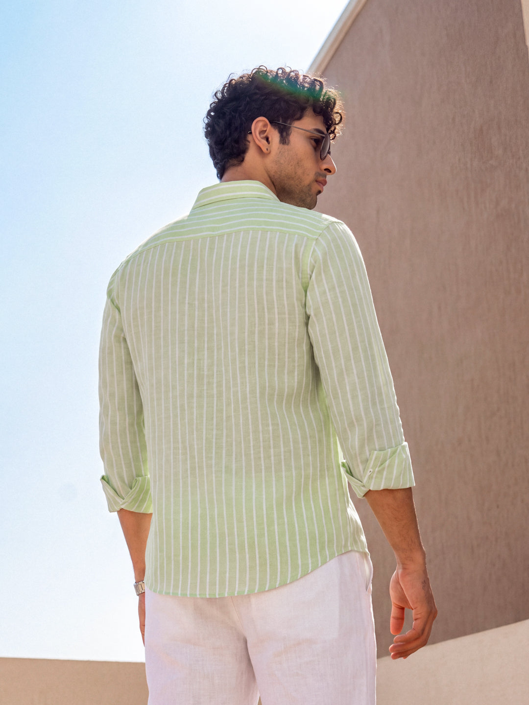 Grass Linen Stripe