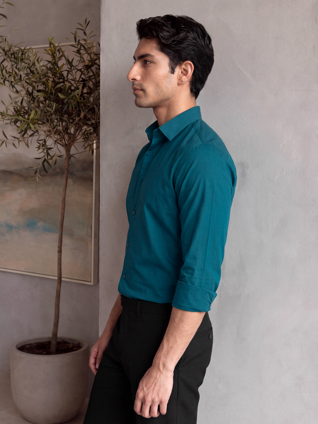 Regular Teal Shirt