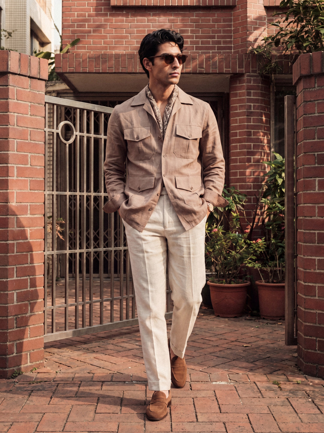 Brown Safari Shirt