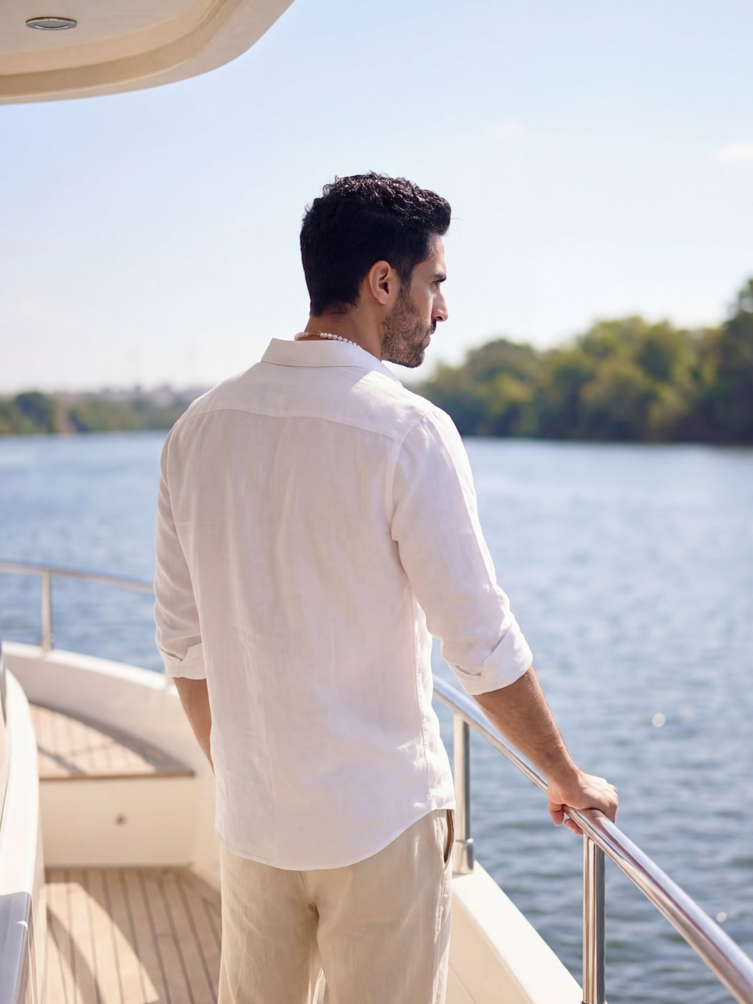 White - Italian Linen Shirt