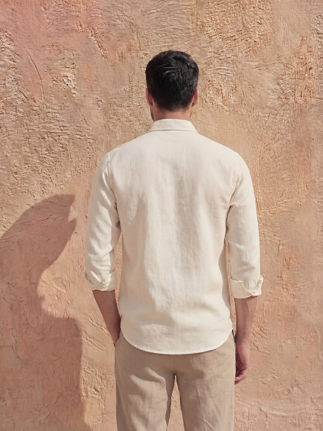 Cream Casual Shirt