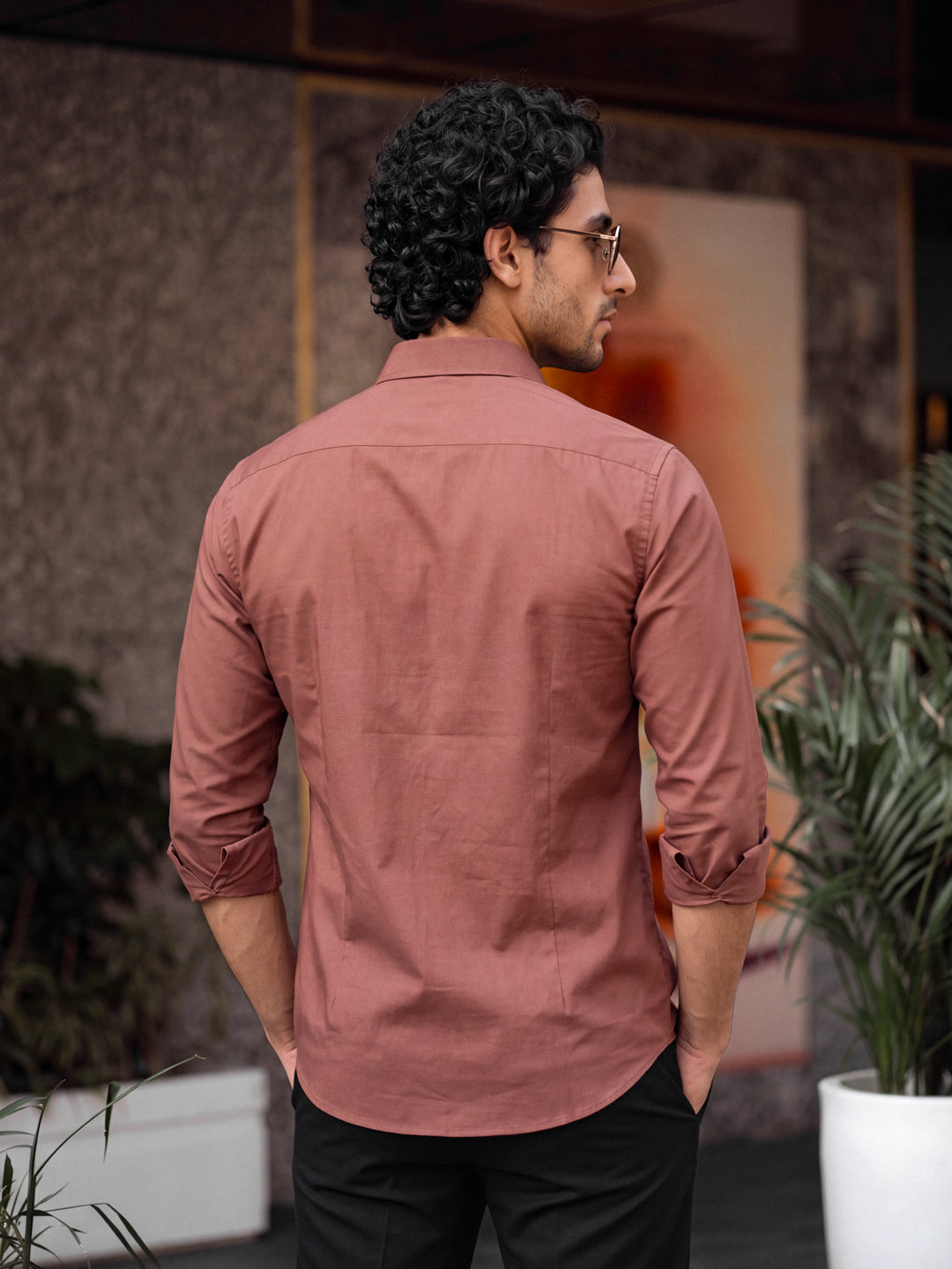 Rust Cotton Shirt