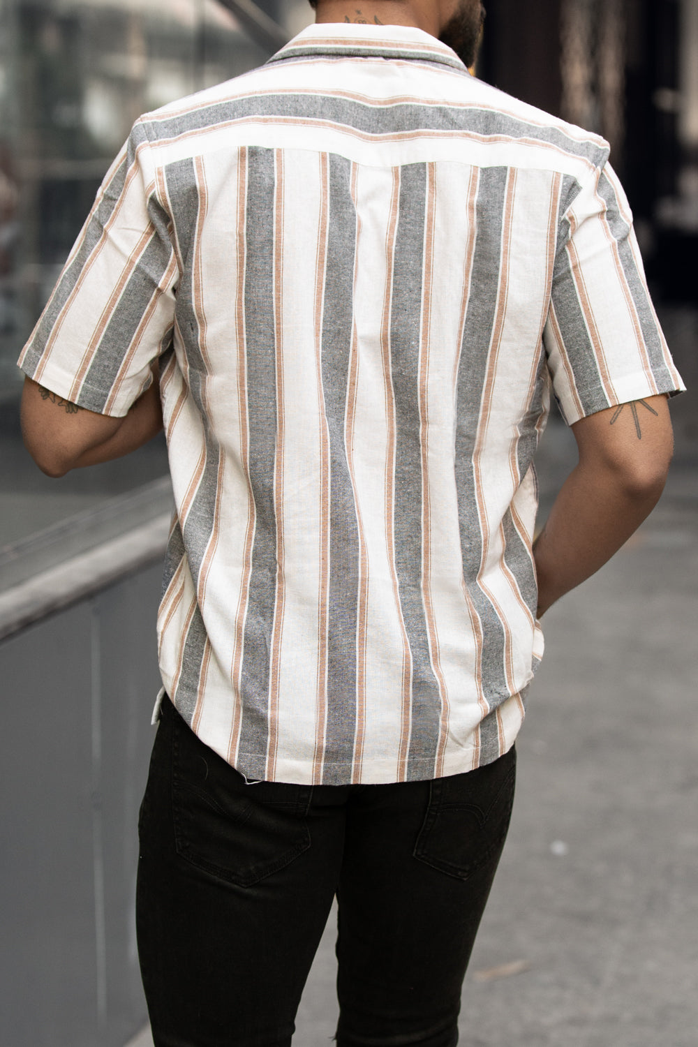 Milange Striped Shirt - Oversized