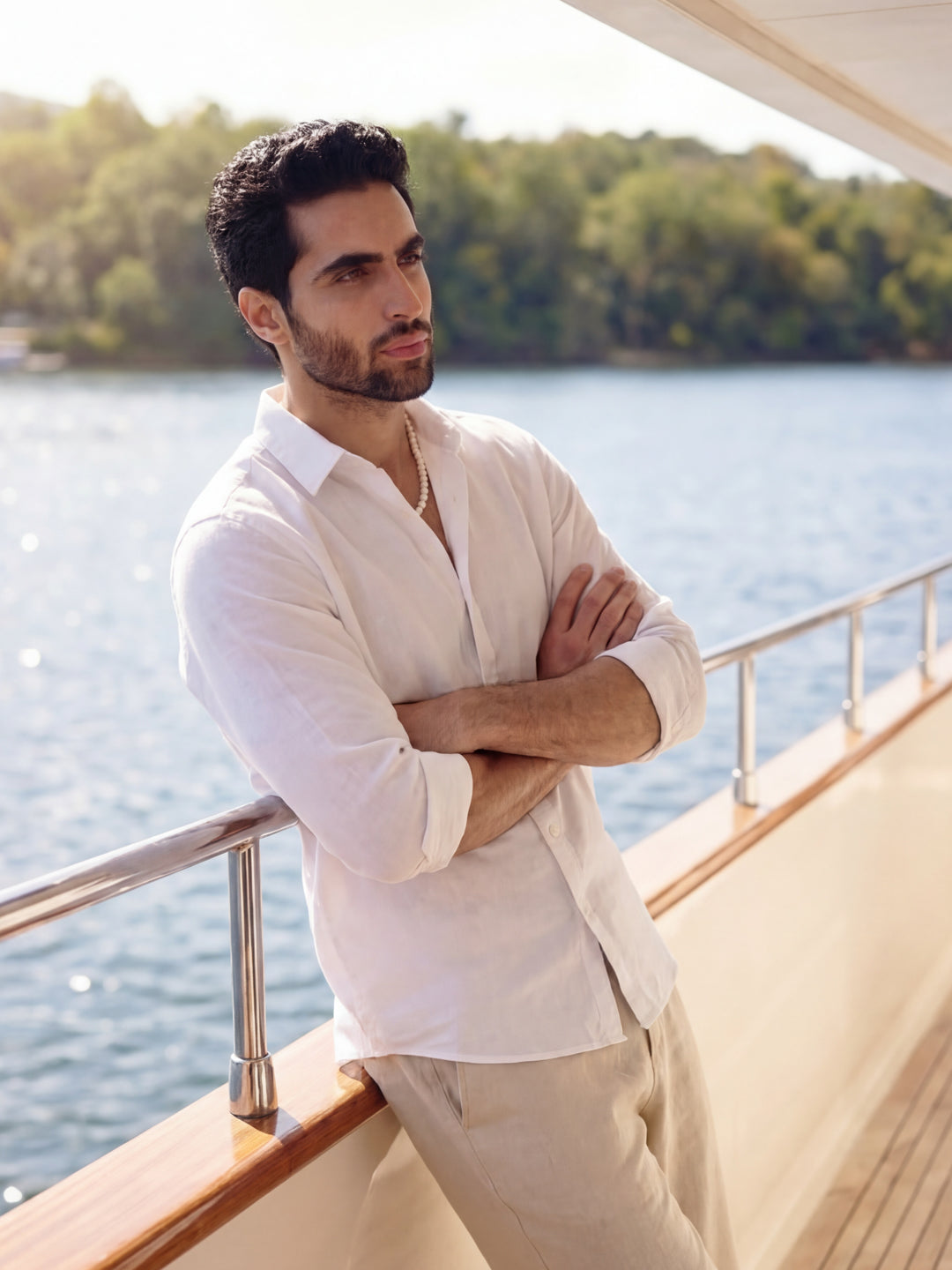 White - Italian Linen Shirt