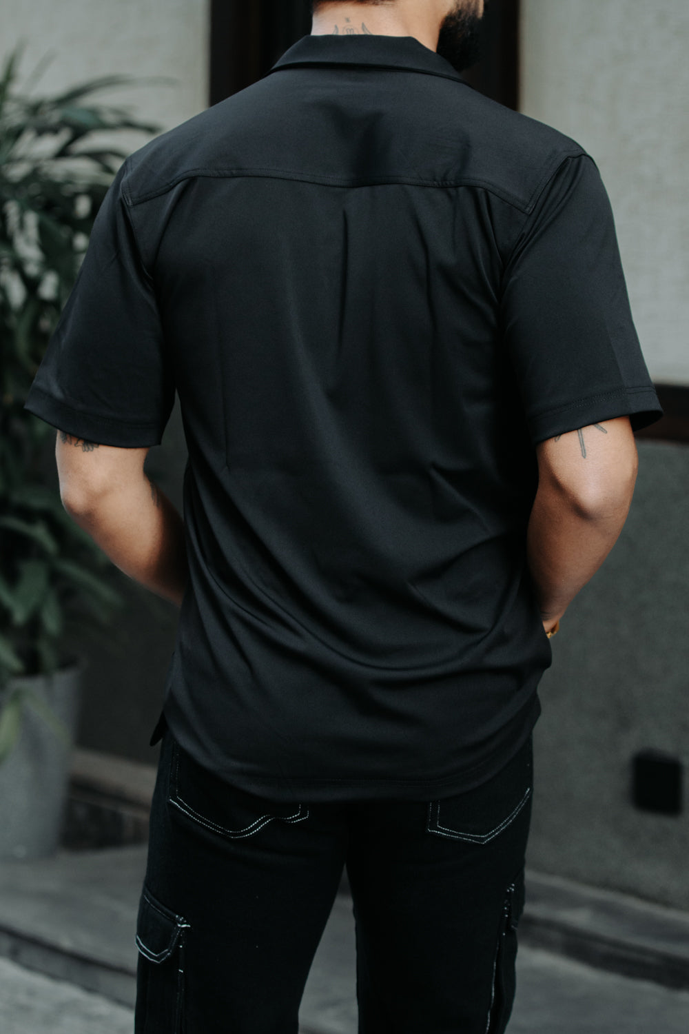 4 Way Stretch Shirt - Black