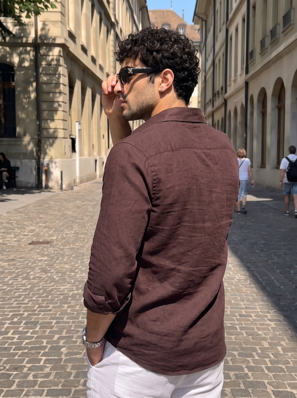 Brown Linen Shirt