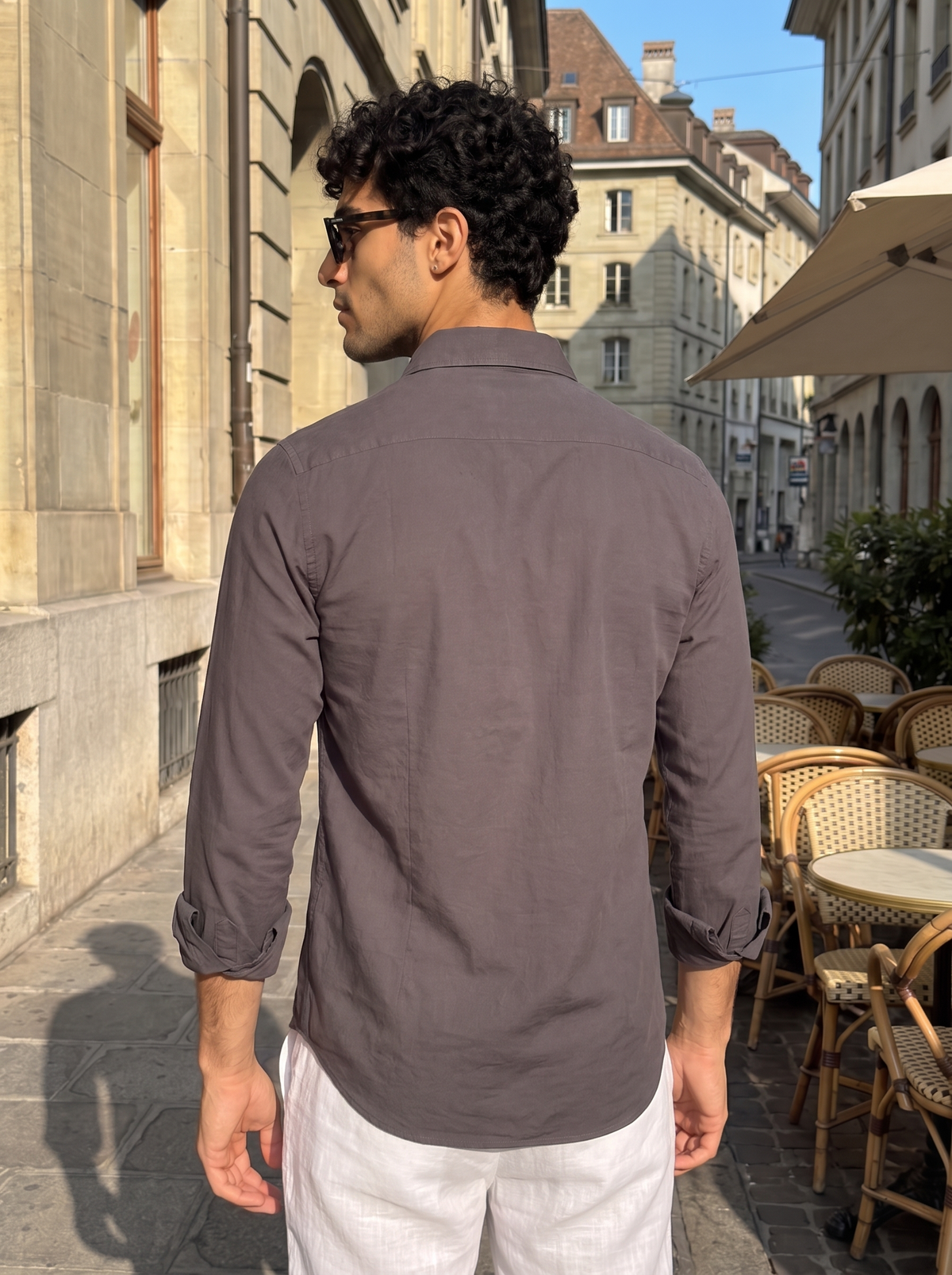 Grey Linen Shirt
